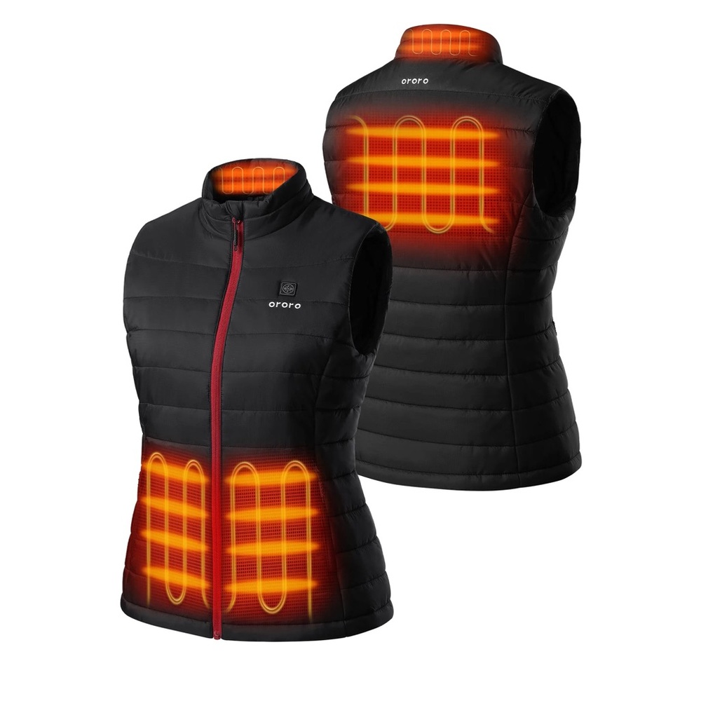 Ororo Women's Black Heated Vest